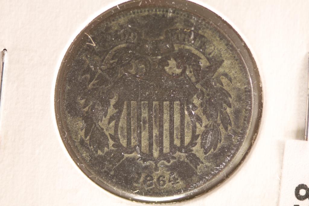 1864 US TWO CENT PIECE (FINE) (1 of 2)