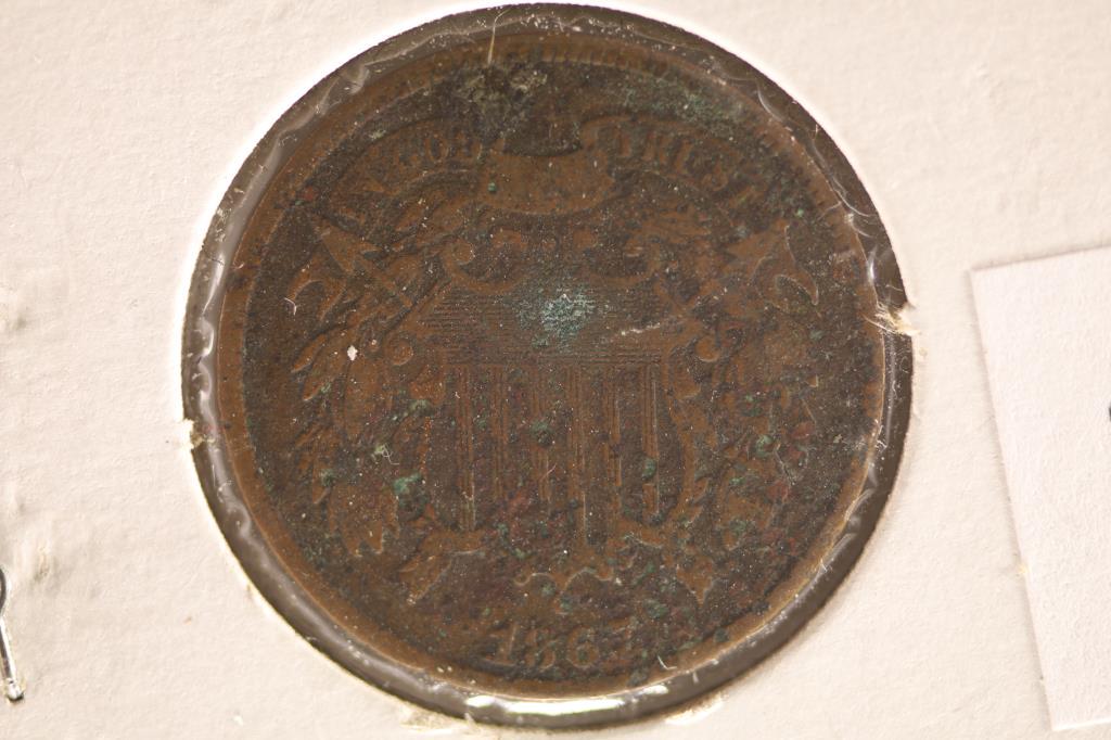 1867 US TWO CENT PIECE (1 of 2)