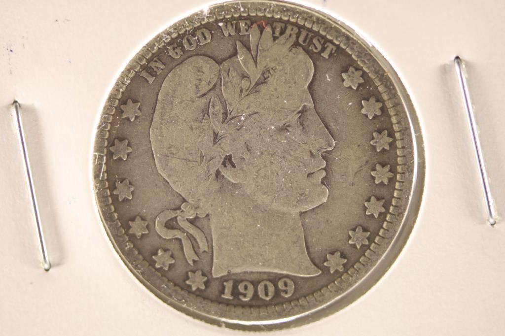1909-D BARBER QUARTER (FINE) (1 of 2)