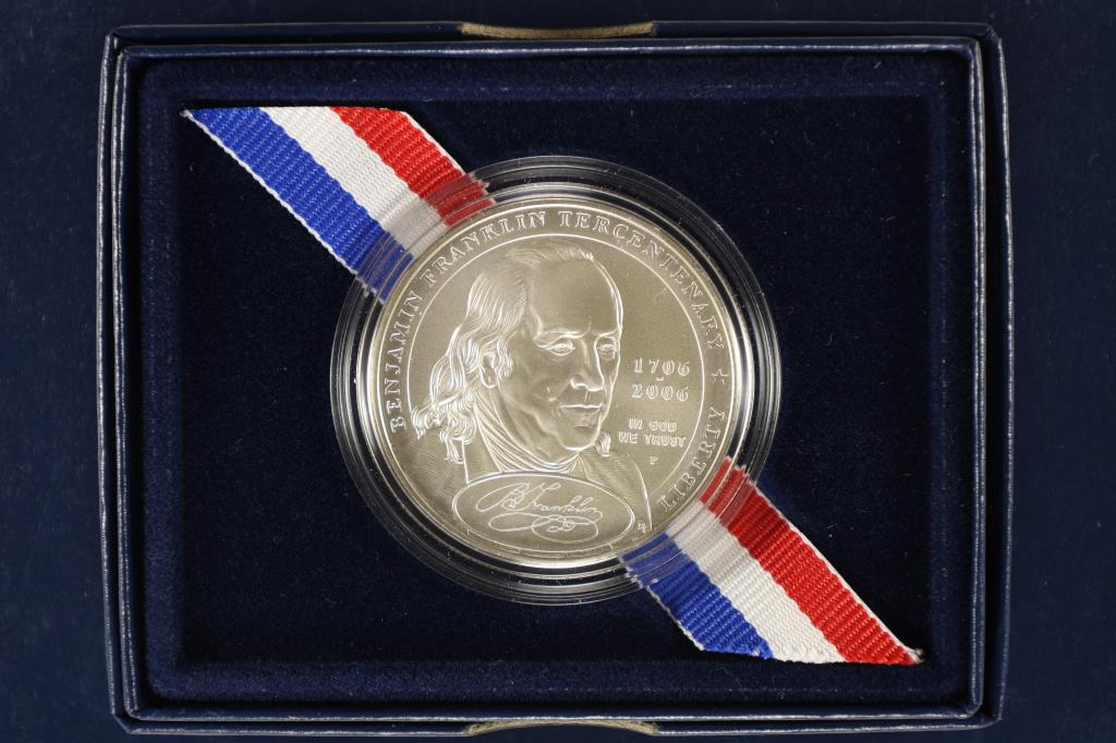 2006-P US SILVER DOLLAR BENJAMIN FRANKLIN (1 of 3)