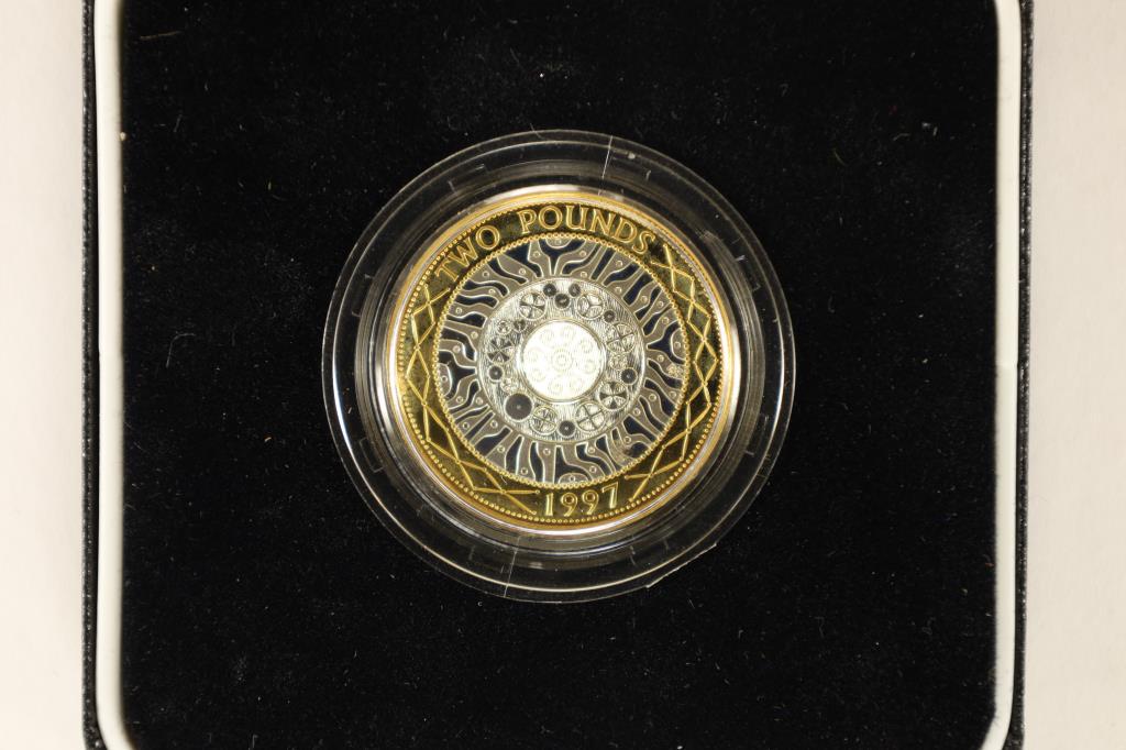 1997 UNITED KINGDOM SILVER PROOF 2 POUND PIEDFORT (1 of 4)