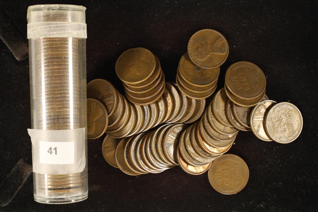 2 ROLLS OF 1941 LINCOLN WHEAT CENTS WITH P/D/S (1 of 1)