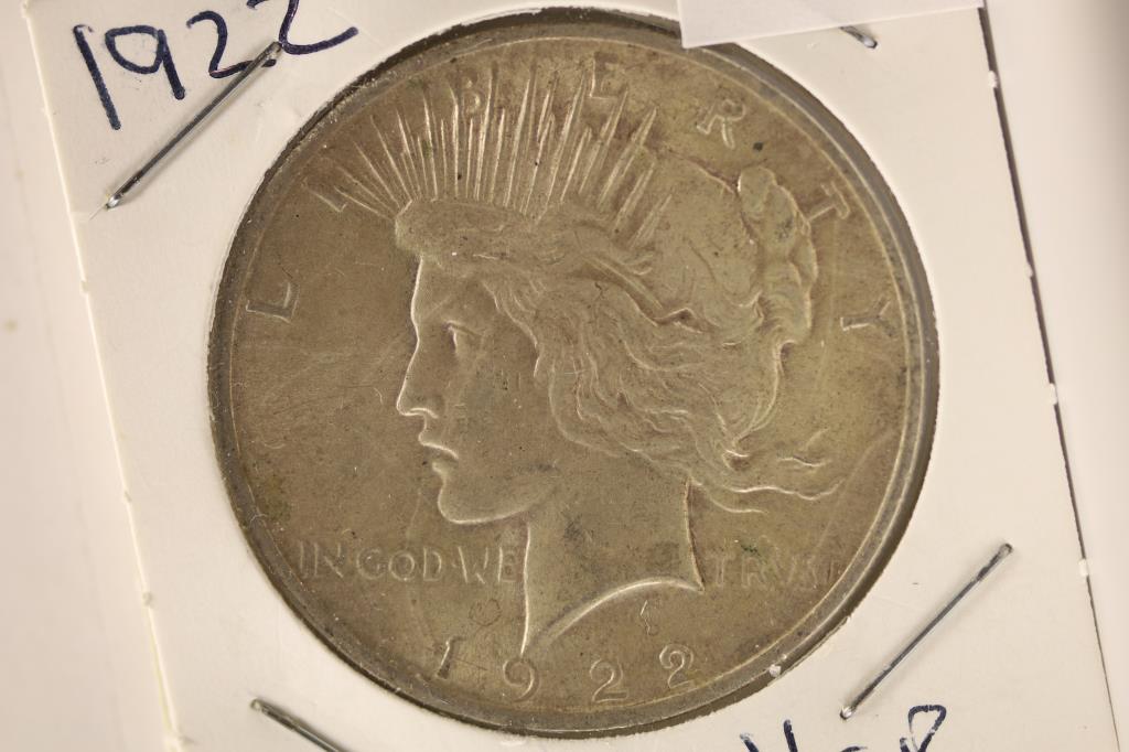 1922 PEACE SILVER DOLLAR AU / BU (1 of 2)