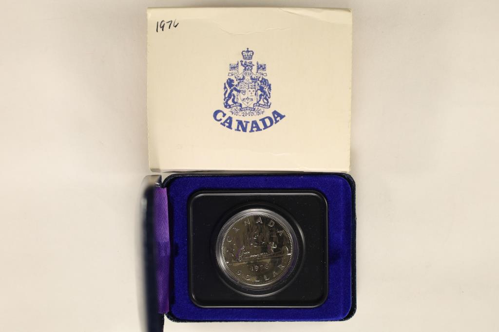 1976 CANADA (PF LIKE) DOLLAR IN BLUE FLIP CASE IN (1 of 3)