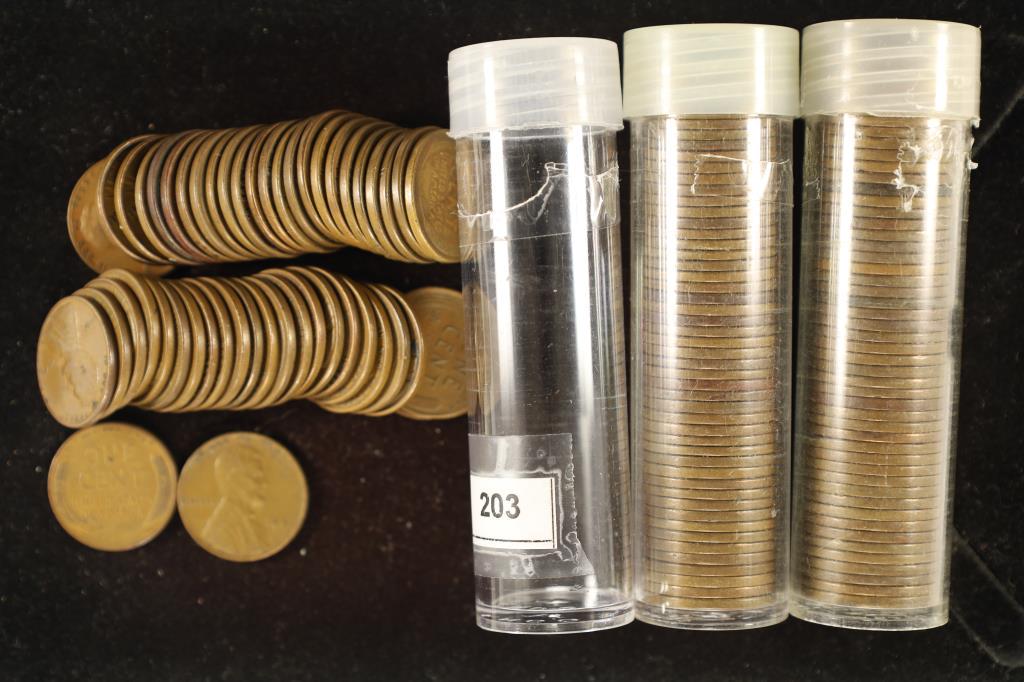 3 SOLID DATE ROLLS OF LINCOLN WHEAT CENTS: 1941, (1 of 1)