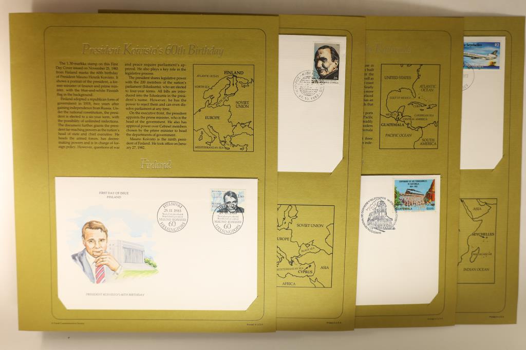 4 ASSORTED 1ST DAY ISSUE ENVELOPES ON INFO CARDS (1 of 4)