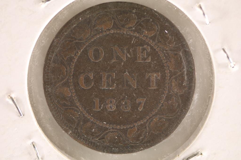 1887 CANADA LARGE 1 CENT COIN (1 of 2)