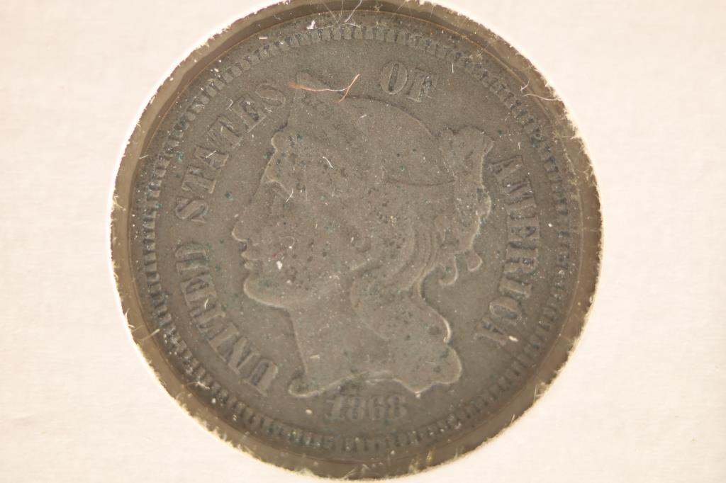 1868 THREE CENT PIECE (NICKEL) (1 of 2)