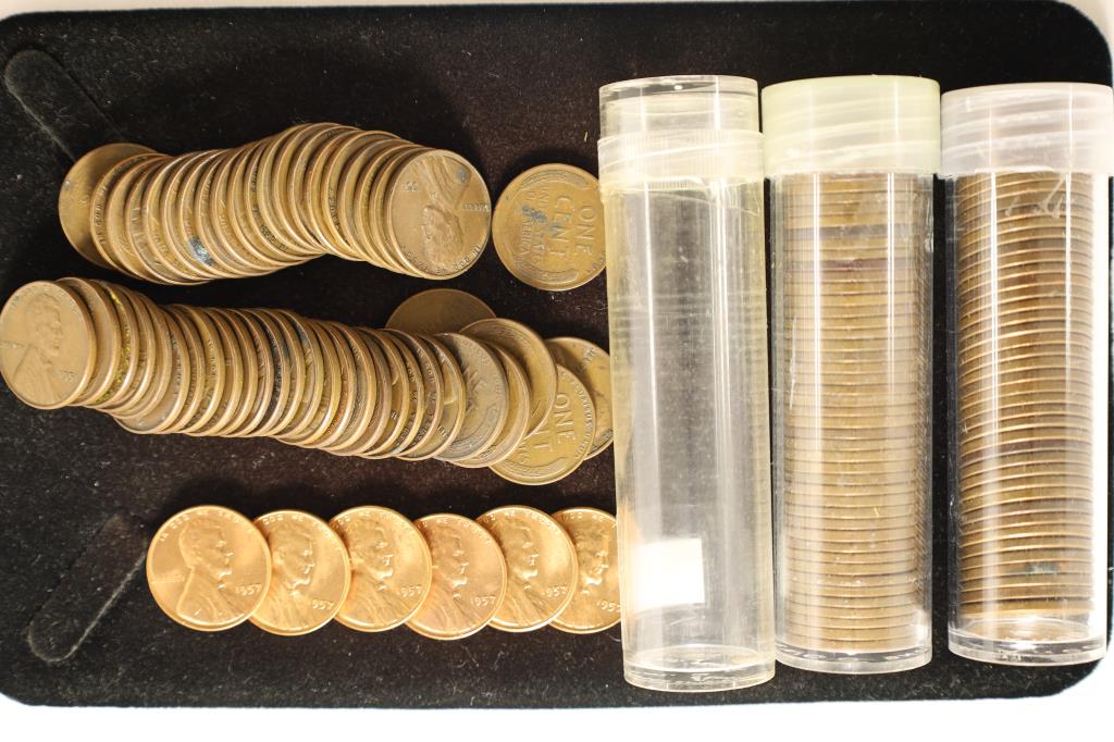 3 SOLID DATE ROLLS OF LINCOLN WHEAT CENTS: 1951 (1 of 1)