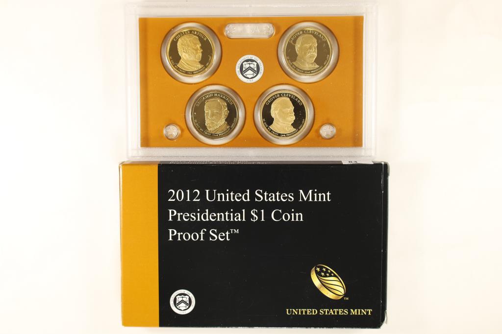2012 PRESIDENTIAL DOLLAR 4 COIN PF SET IN BOX (1 of 2)