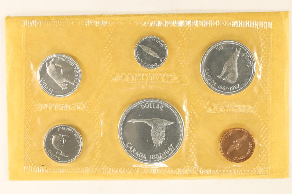 1967 SILVER CANADA (PF LIKE) SET WITH ENVELOPE (1 of 2)