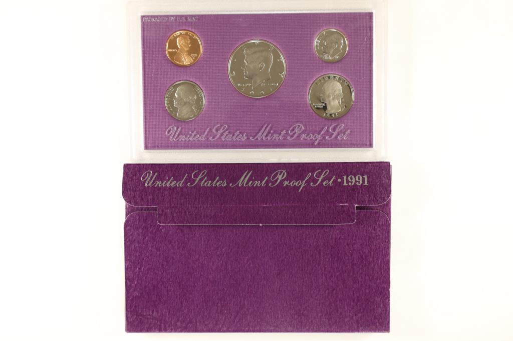 1991 US PROOF SET (WITH BOX) (1 of 2)