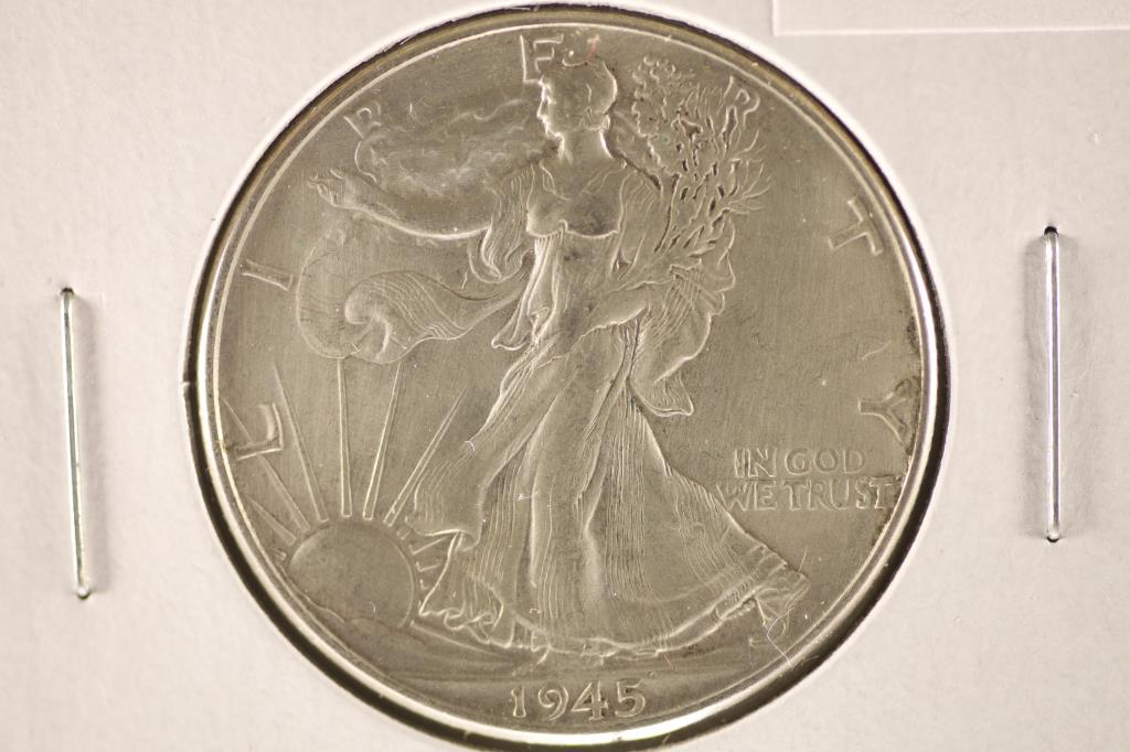 1945 SILVER WALKING LIBERTY HALF DOLLAR (1 of 2)
