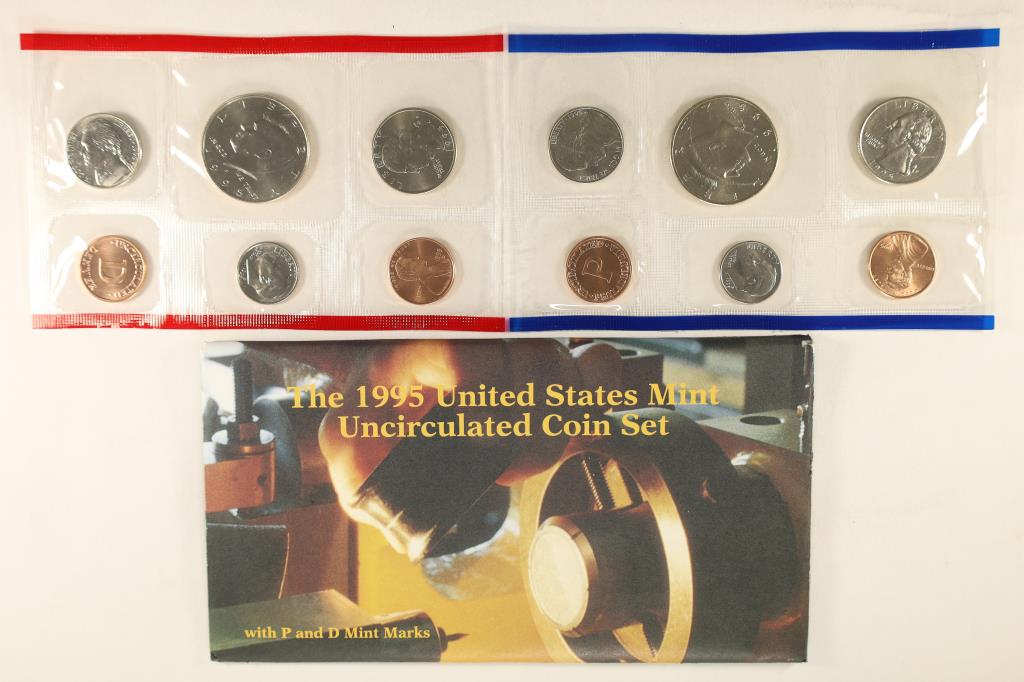 1995 US MINT SET (UNC) P/D (WITH ENVELOPE) (1 of 2)