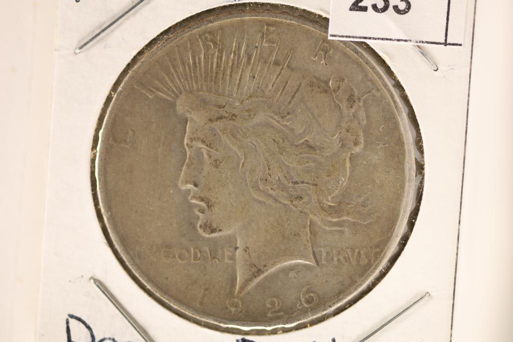 1926-D PEACE SILVER DOLLAR: WATCH FOR OUR NEXT AUCTION ON MON. JAN. 2ND, 2023 AT 7 PM EST