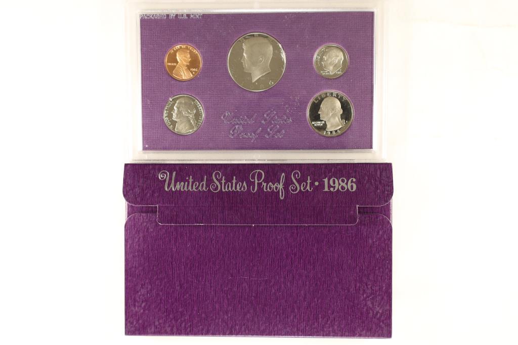1986 US PROOF SET (WITH BOX) (1 of 2)