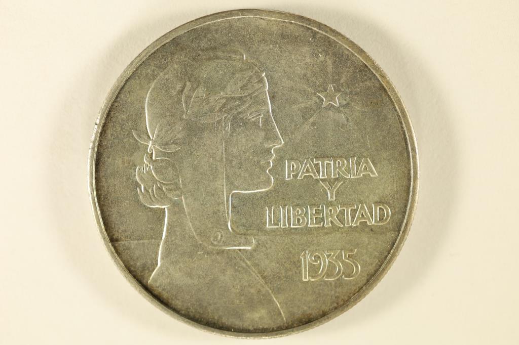 1935 CUBA SILVER 1 PESO LIBERTAD .7734 OZ. ASW (1 of 2)