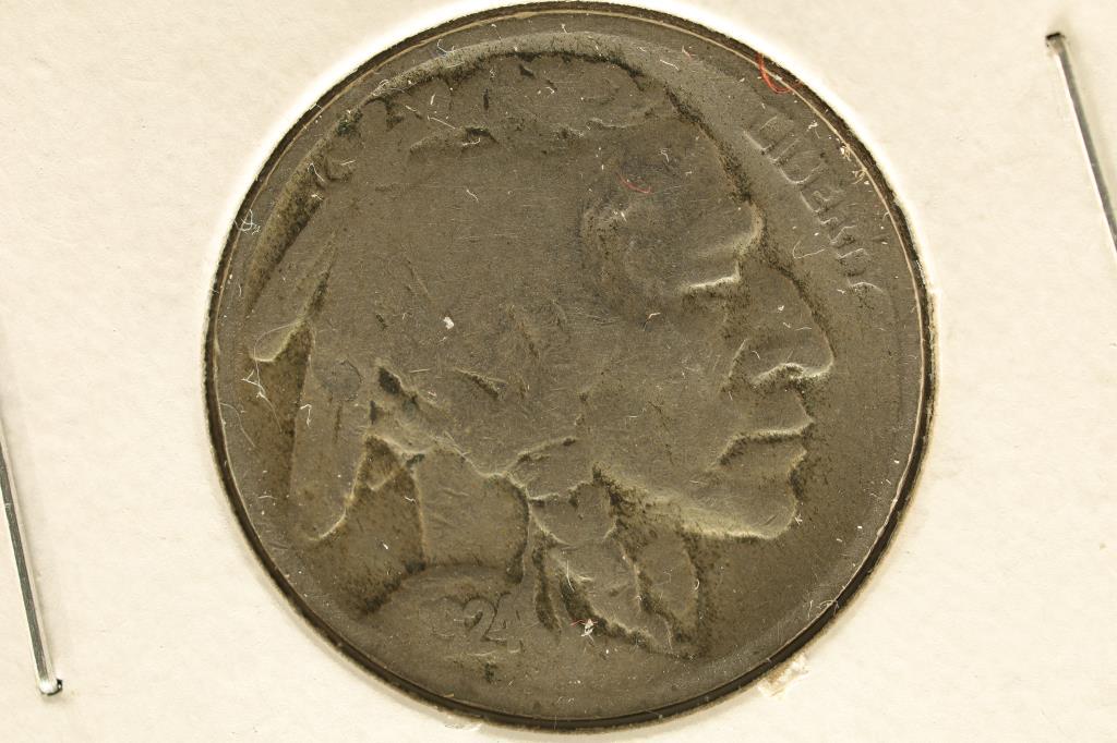 1924-D FULL DATE BUFFALO NICKEL BETTER DATE (1 of 2)