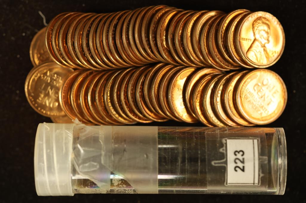 ROLL OF BU 1952-D LINCOIN WHEAT CENTS 50 COINS (1 of 1)