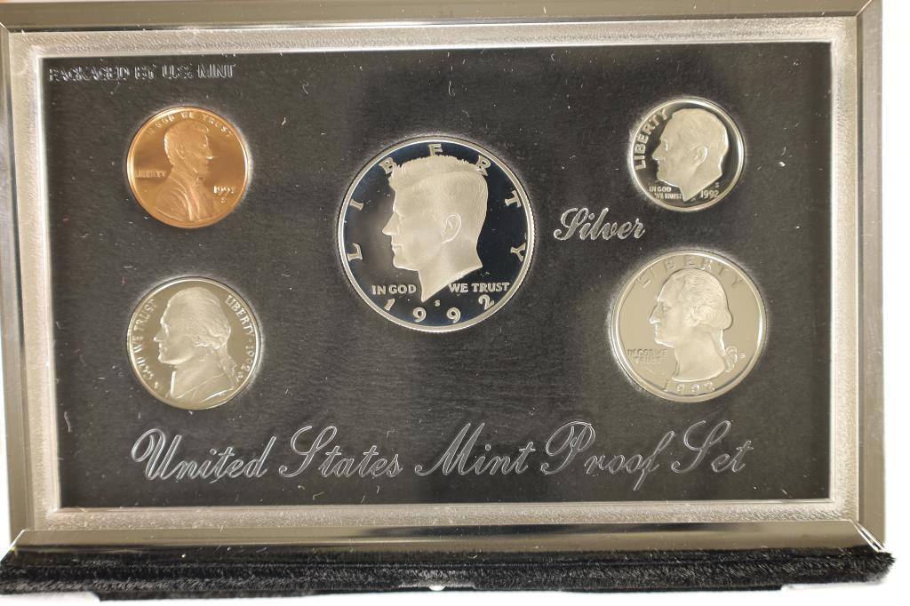1992-S US SILVER PREMIER PROOF SET IN ORIGINAL (1 of 5)