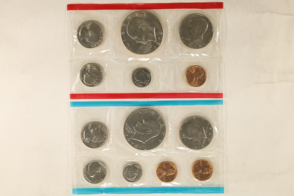 1974 US MINT SET (UNC) P/D/S (WITHOUT ENVELOPE) (1 of 2)