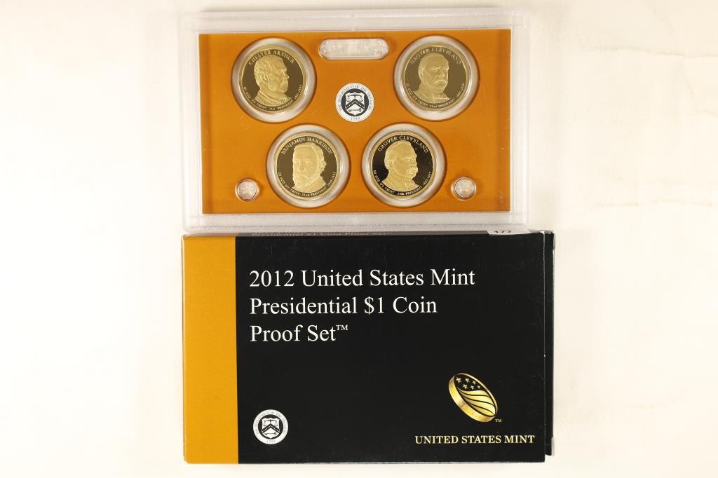2012 US PRESIDENTIAL DOLLAR PROOF SET WITH BOX (1 of 2)