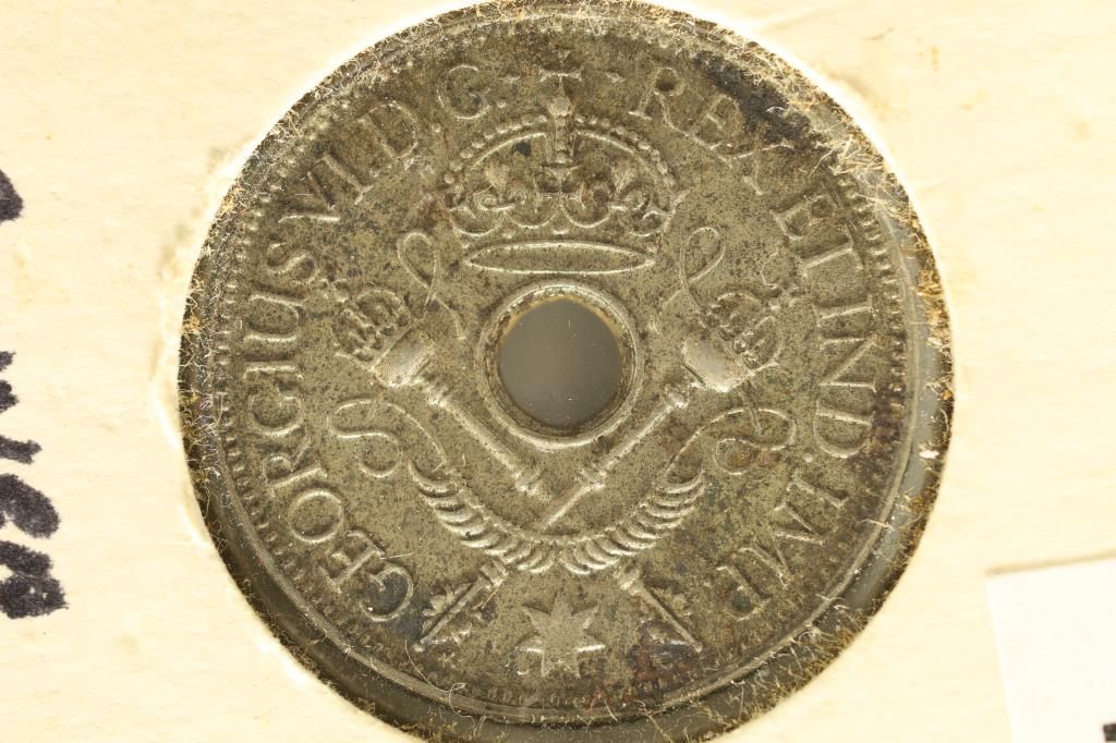 1938 NEW GUINEA SILVER 1 SHILLING .16 OZ. ASW (1 of 2)