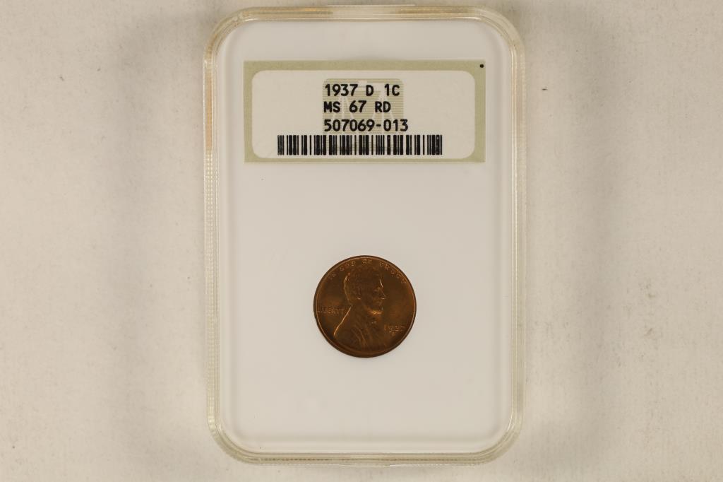 1937-D LINCOLN CENT NGC MS67RD (1 of 2)