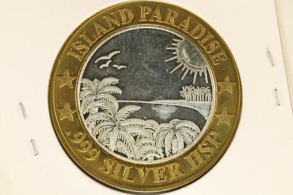 CASINO $10 SILVER TOKEN (UNC) ROYAL CARIBBEAN (1 of 2)