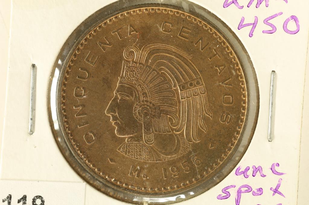 1956 MEXICO 50 CENTAVOS UNC KM-450 (1 of 2)