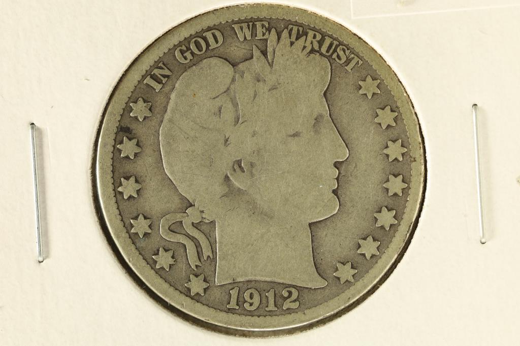 1912-D SILVER BARBER HALF DOLLAR (1 of 2)