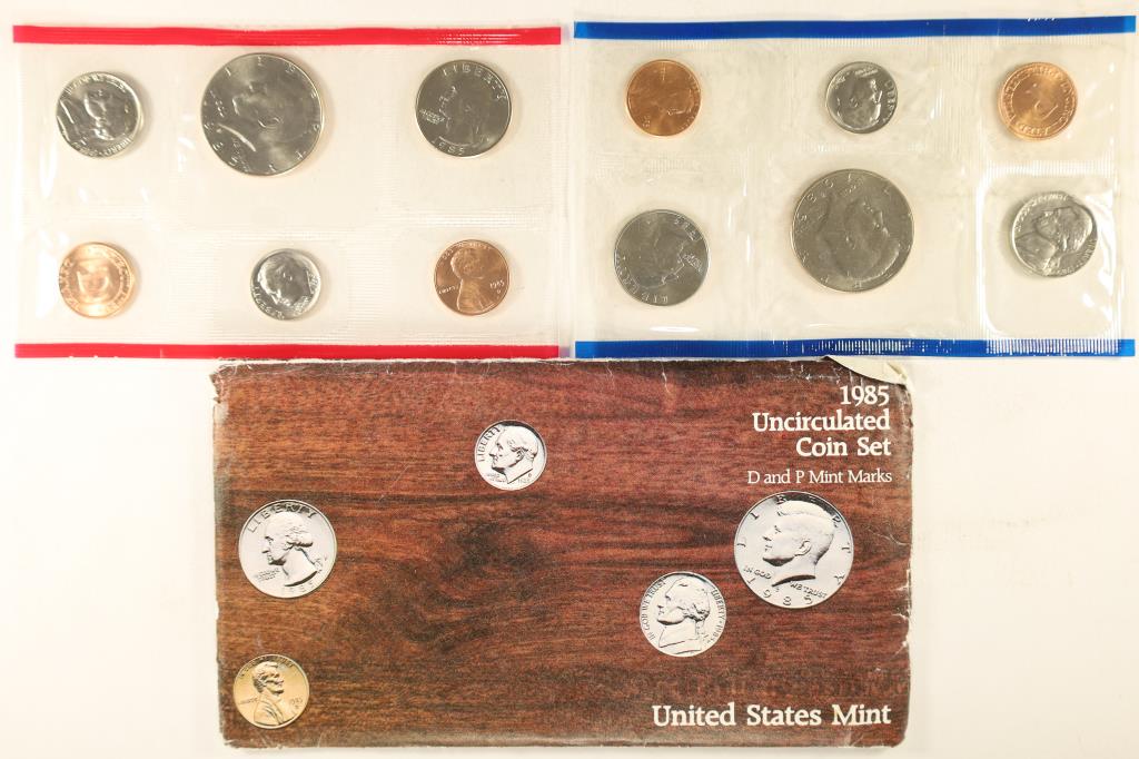 1985 US MINT SET (UNC) P/D (WITH ENVELOPE) (1 of 2)