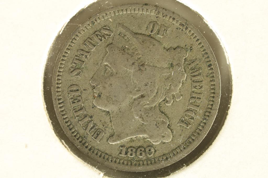 1869 THREE CENT PIECE (NICKEL) (1 of 2)