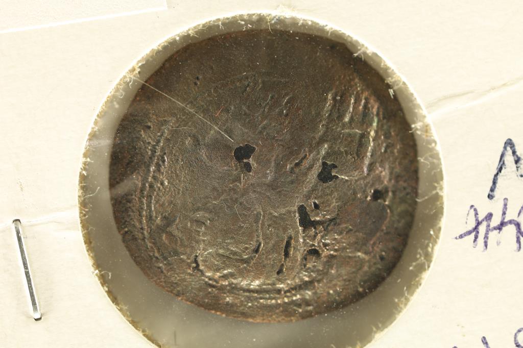 BYZANTINE EMPIRE CONSTANTINOPL ANCIENT COIN: WITH HOLES, CUPPED