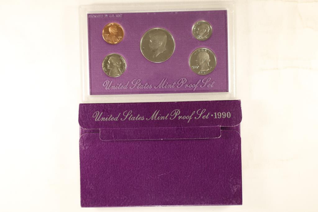 1990 US PROOF SET (WITH BOX) (1 of 2)