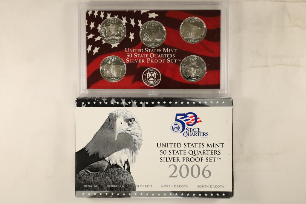 2006 SILVER US 50 STATE QUARTERS PROOF SET WITHBOX (1 of 2)