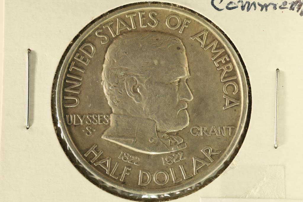 1922 GRANT COMMEMORATIVE US SILVER HALF $ AU (1 of 2)