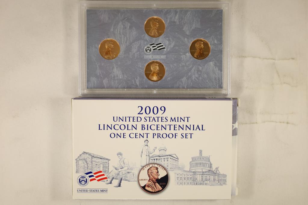 2009 US LINCOLN BICENTENNIAL 1 CENT PF SET WITHBOX (1 of 2)