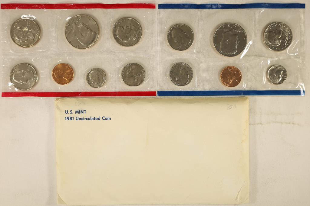 1981 US MINT SET (UNC) P/D/S (WITH ENVELOPE) (1 of 2)