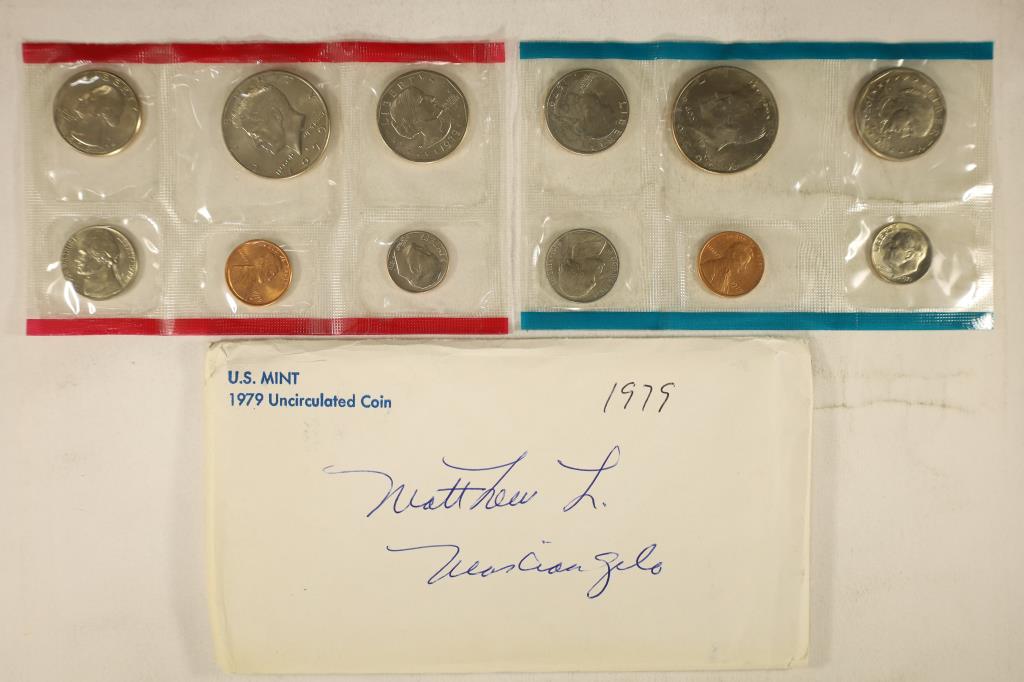 1979 US MINT SET (UNC) P/D (WITH ENVELOPE) (1 of 2)