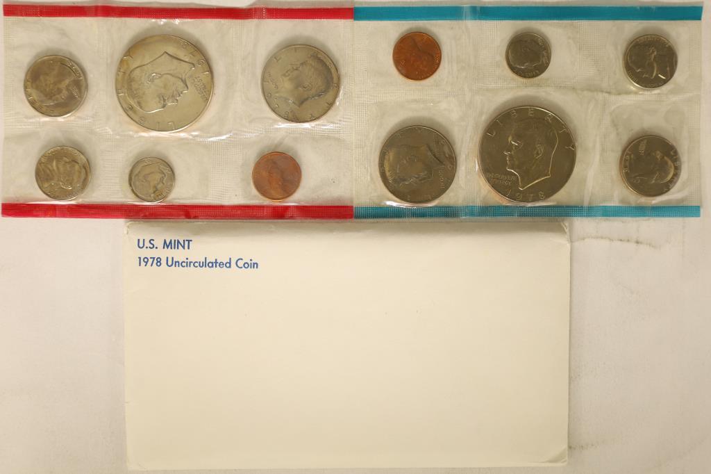 1978 US MINT SET (UNC) P/D (WITH ENVELOPE) (1 of 2)