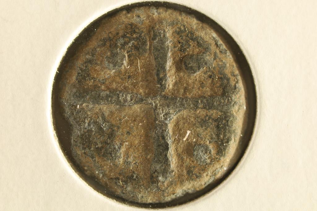 ANCIENT TO MEDIEVAL CLAY & LEAD MOLDED COIN SIZED: SEAL IMPRESSION, USED IN ANCIENT TIMES AS A FORM OF SIGNATURE