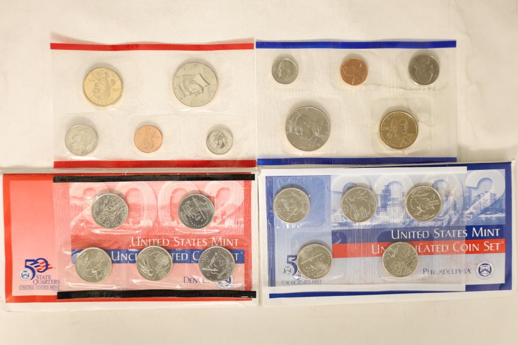2002 US MINT SET (UNC) P/D (WITH ENVELOPE) (1 of 2)