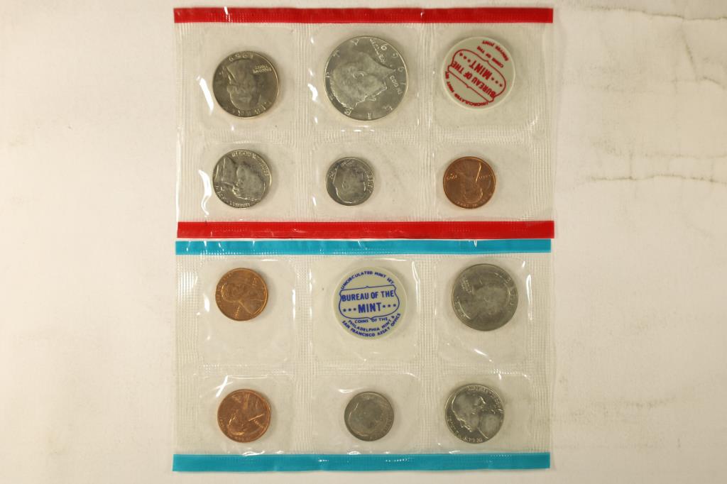 1969 US MINT SET (UNC) P/D/S (WITHOUT ENVELOPE) (1 of 2)