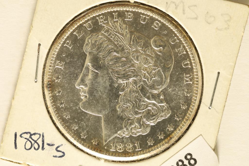 1881-S MORGAN SILVER DOLLAR (BU/PROOF LIKE) (1 of 2)