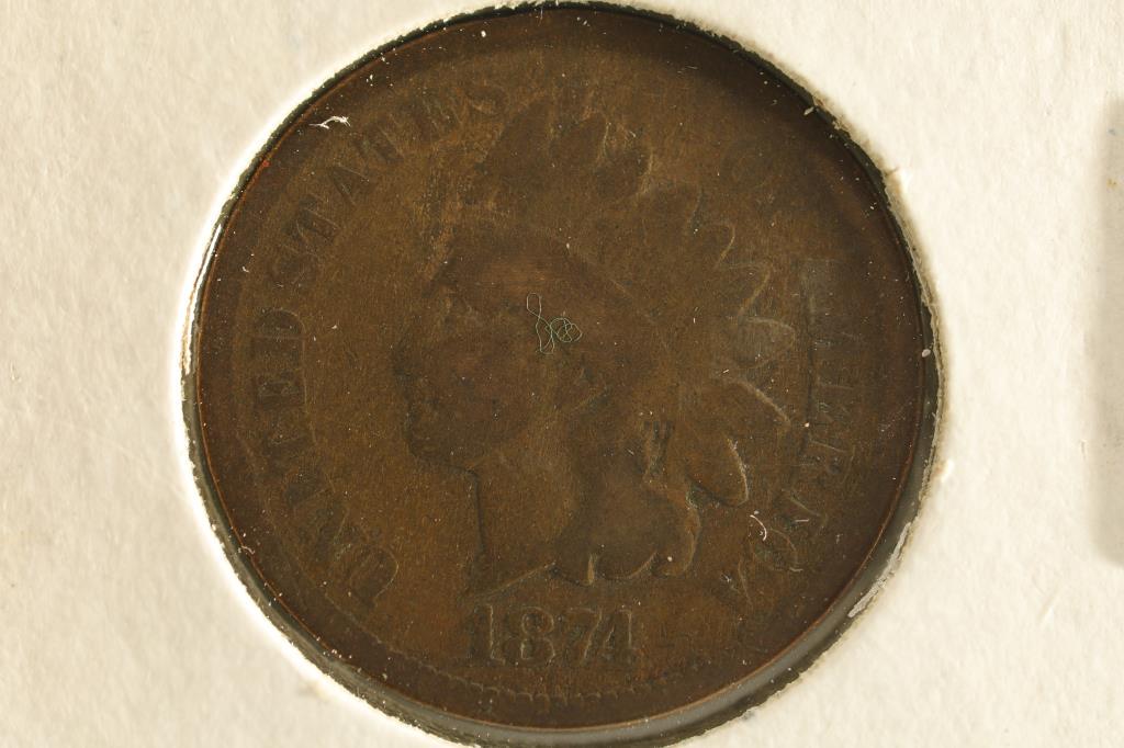 1874 INDIAN HEAD CENT SEMI-KEY (1 of 2)