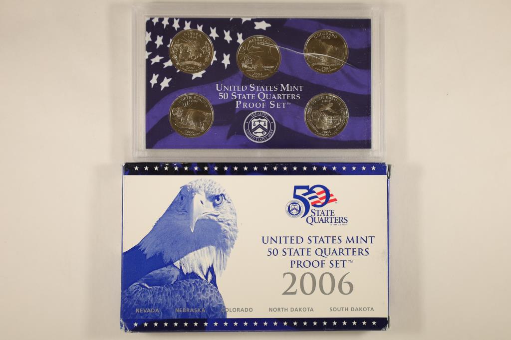 2006 US 50 STATE QUARTERS PROOF SET WITH BOX (1 of 2)