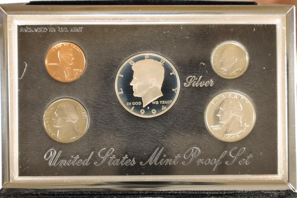 1994 US SILVER PREMIER PROOF SET (WITH BOX) (1 of 3)