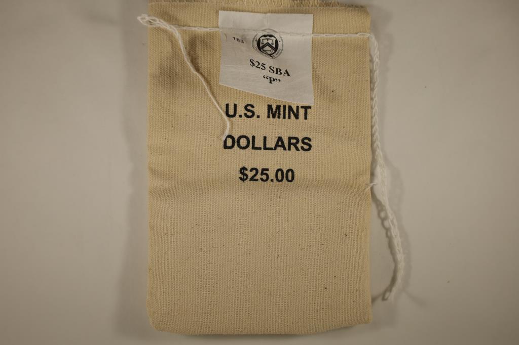 $25 BAG OF US MINT 1999-P SBA DOLLARS SEALED BAG (1 of 2)