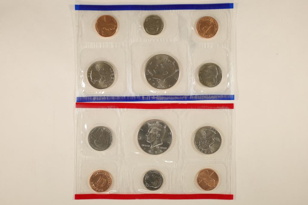 1996 US MINT SET (UNC) P/D (WITHOUT ENVELOPE) (1 of 2)